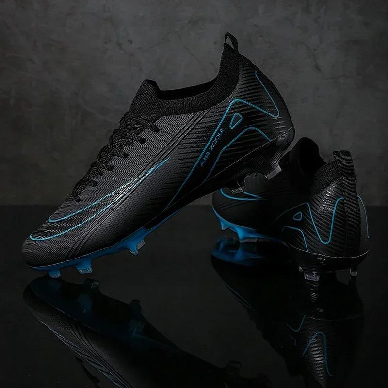 New Men Football Boots Cleats Shoes Soccer Long Spikes Training Ultralight Outdoor Drop Soccer Shoes FG Non-Slip