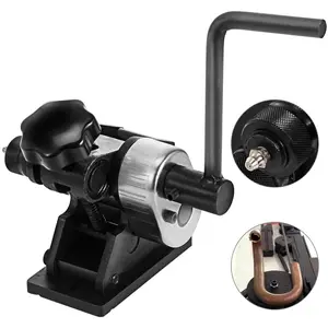 fathersdaygift VEVOR Manual Plate Steel Ring Bender 13-1/2inch Single Pinch Portable Hand Crank Ring Handle Rolling 3inch And Larger Circular Rings