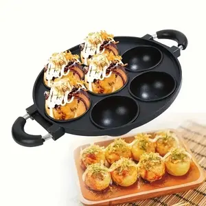Non-Stick Cake Mold, Multifunctional Baking Tray, Durable Kitchen Tool, 7-Hole Octopus Ball Mould, Home Cooking Utensil, Baking Tools