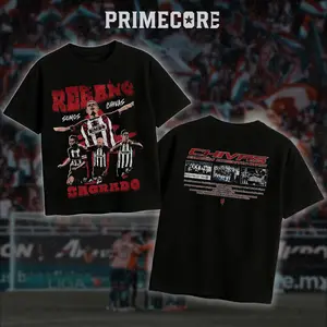 PRIMECORE Chivas Guadalajara “Rebaño Sagrado” Tee – Club Deportivo Guadalajara Retro Soccer Shirt, Liga MX Chivas Fan T-Shirt, Mexican Soccer Streetwear Gift Classic