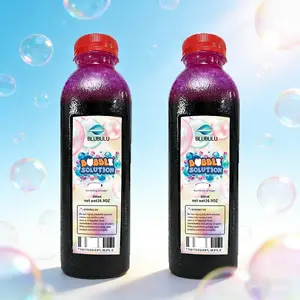 BLUBULU 500ml Color Bubble Liquid Refill - Long lasting, safe, non-toxic, suitable for Easter, parties, weddings Utensils Romantic