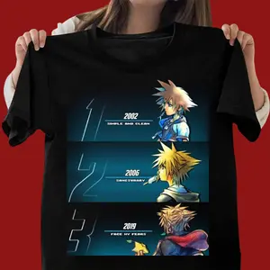 Kingdom Hearts Inspired Black Tee – Game Fan Shirt - Vintage Graphic Tee – Unisex S-3XL – Menswear & Womenswear – Streetwear Tops – Casual Cotton Crewneck Shortsleeve T-shirt