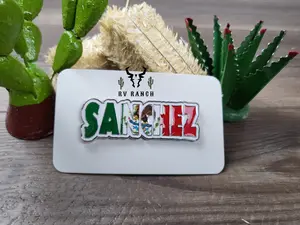 SANCHEZ last name, surname pin for caps, apellido Sanchez pin, hat accessories, pin de apellidos para gorras