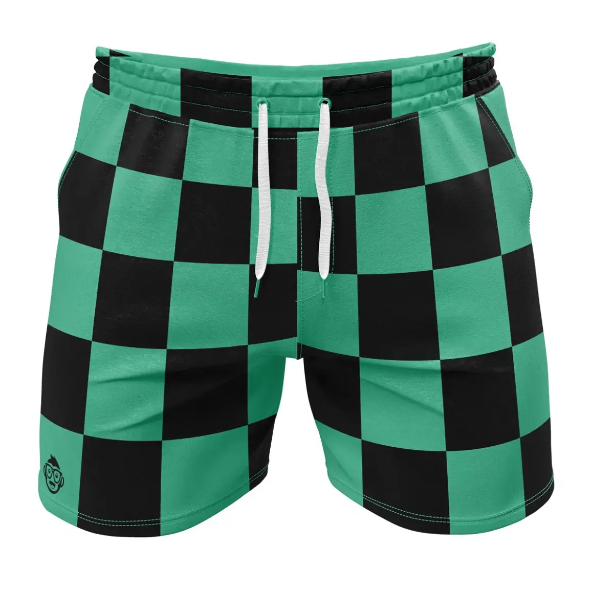 Tanjiro Kamado Demon Slayer Fleece Shorts, Anime Sweat Shorts, Casual Athletic Lounge Shorts