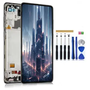 OLED/INCELL for Samsung Galaxy A72 4G A725 / 5G A726 - LCD Display for Galaxy A72 4G SM-A725M A725F Digitizer Touch Screen for Samsung A72 5G LCD Touch A726 A726B A726B/DS Assembly with Frame