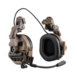 ARM NEXT new generation hunting earphones with active pickup and noise reduction can be connected to PTT communication and are compatible with FAST and Wendy helmets. for military hunting use and are equipped with earmuffs Audio Protection