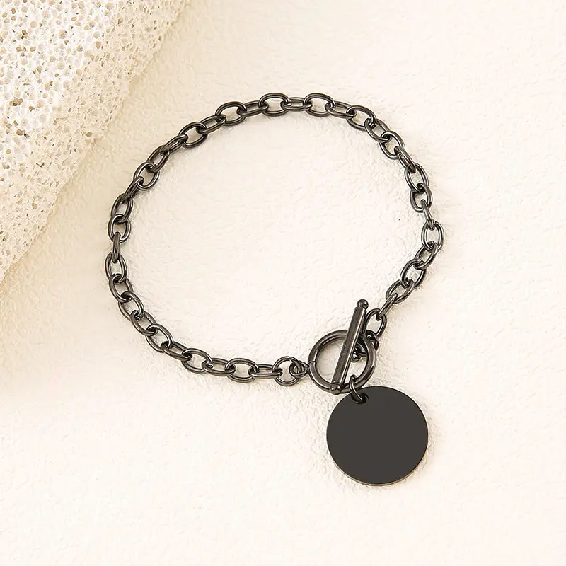 Black 20mm inner hole round OT buckle br