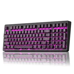 ZORNHER ZH980 Wireless bluetooth Mechanical Gaming Keyboard,95% Black hot swappable custom mechanical feel computer keyboard,rapid trigger keyboard,clickykeyboard,RGB Backlit,2.4GHz/USB-C/BT5.0
