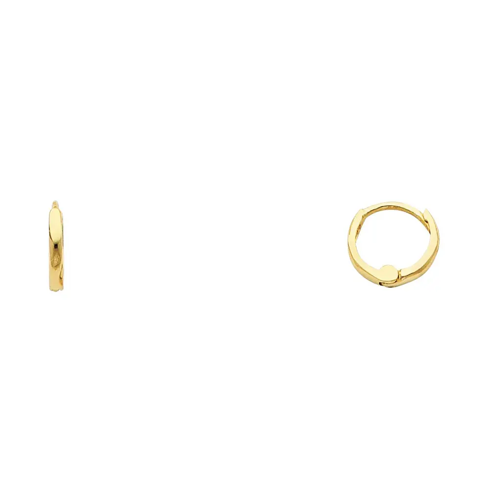 14k Mini baby hoop earrings