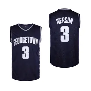 Number 3 Polyester V-Neck Men's Basketball Jersey Top, Stretch Knit, Embroidered, Loose Fit, Versatile for Sports, Casual, Outdoor, Team, Holiday, Party, Vacation, Adult Unisex