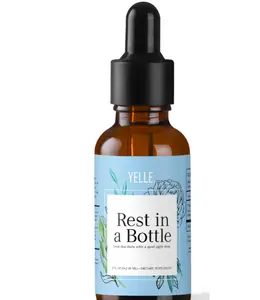 Rest in a Bottle – 2oz Organic Sleep Tincture with Valerian Root, Lavender & Passionflower | Deep Sleep Support & Overnight Skin Recovery