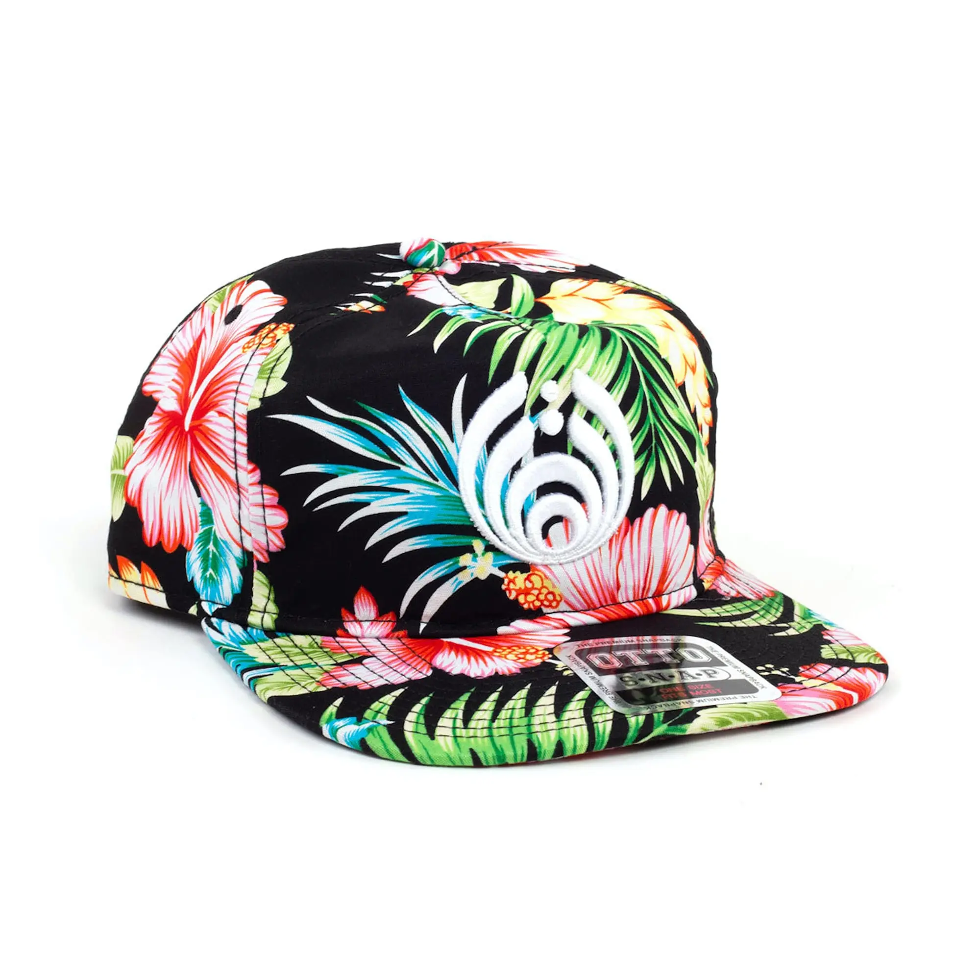 Floral Puffy Bassdrop Logo Hat