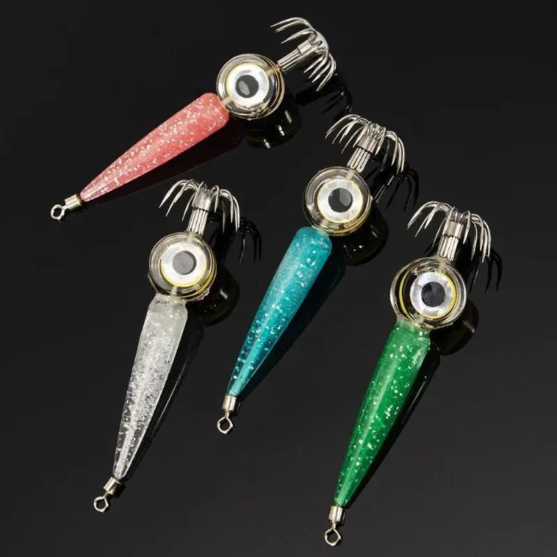 1pcs Fishing Bait Lamp LED Deep-Sea Luminous Squid Hook Bait Lamp Fish Collection Tool For Marine Fishing Feeder Fishing Accessories
