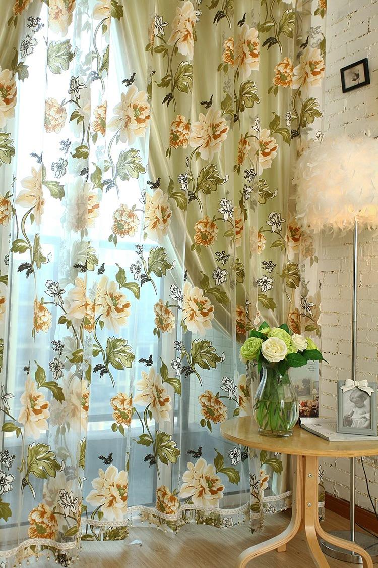 Transform Your Room with Romantic Floral Sheer Curtains | Dreamy Rose Pattern Voile Drapes | Perfect Spring/Summer Home Refresh Gift