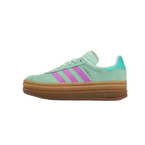 adidas Gazelle Bold Clear Mint Flash Pink Youth / Women’s Perfect Daily Footwear Sneaker Walking Shoes Casual Trainer Runner Running
