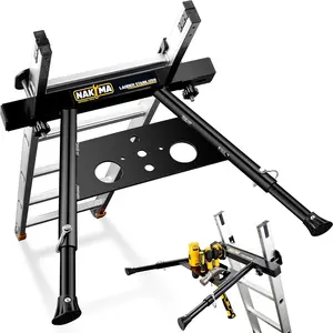 Aviation Grade Aluminium Ladder Stabilizer for Roof & Wall, Adjustable 22-29.5" Legs Ladder Standoff, withstands 300 LBS Weight Rating
