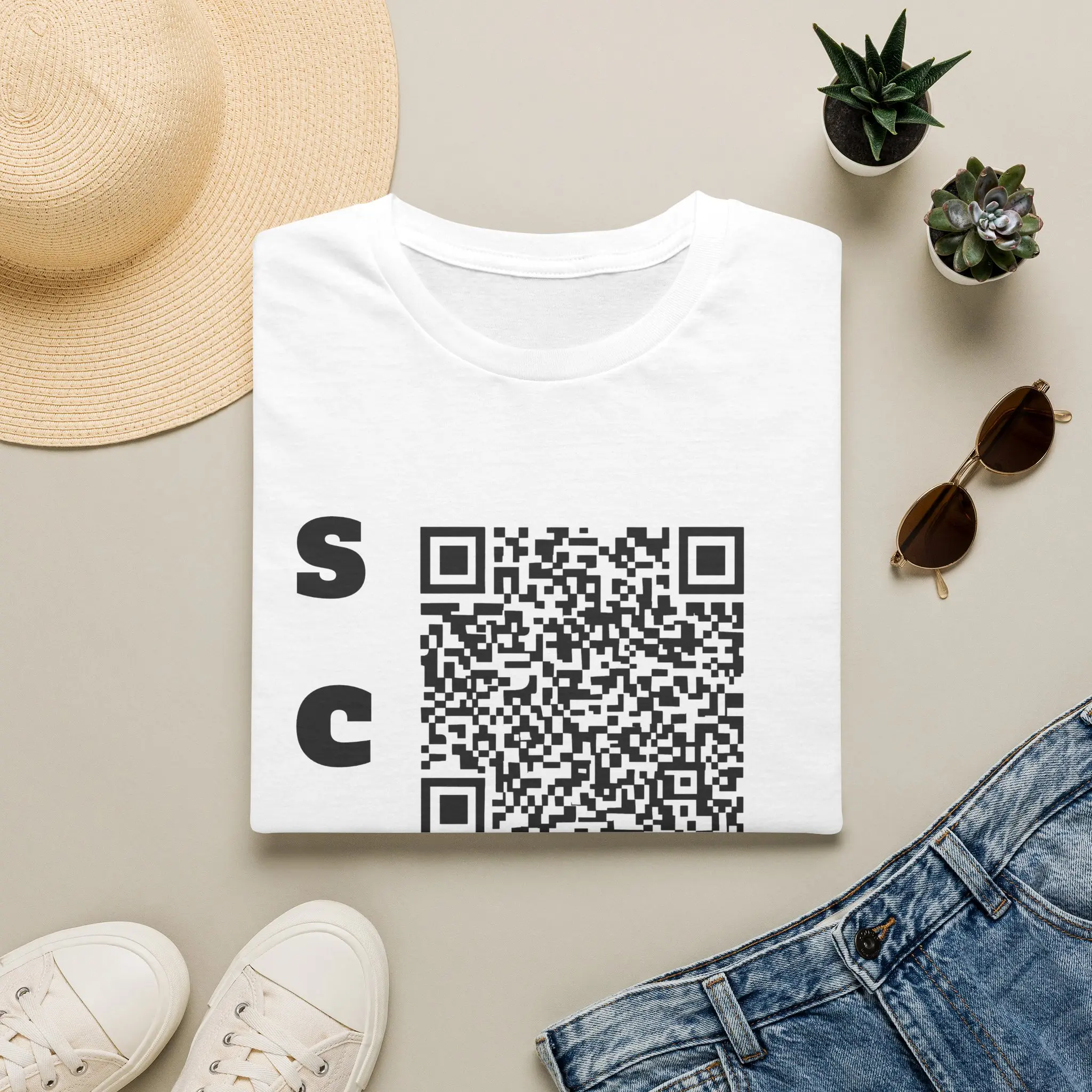 Scan Me QR Code T-Shirt — "Fuck This Shit Then Walk Away" Barcode Graphic Tee