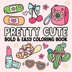 Bold and Easy Coloring Book: Pretty Cute Designs to Color with Coquette Bows, Summer Fun for Kids, Teens and Adults corners book little cozy Daily