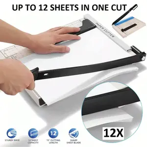 Paper Cutter A4 Paper Paper Cutter A4 To B7 Base Guillotine Page Trimmer Booking Easy To Cut, Office Cutting Supplies for Home School Dormitory