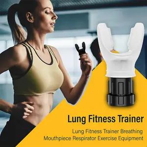 Lung Fitness Breathing Muscle Trainer Portable and easy to clean Vital capacity Adjustable resistance in abdomen enhance strength
