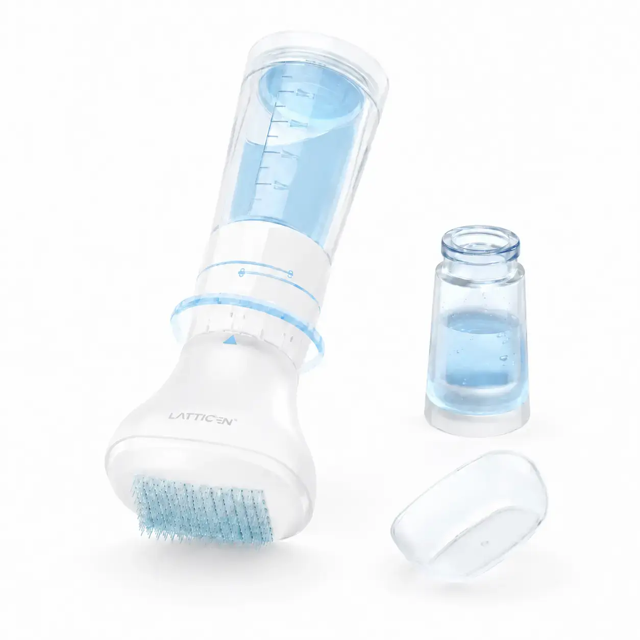 Hydra Derma Stamp Cosmetic Tool - 0.25mm Adjustable, Lightweight Daily Self Treat Device, Portable Facial & Scalp Skincare Tool for Home Use