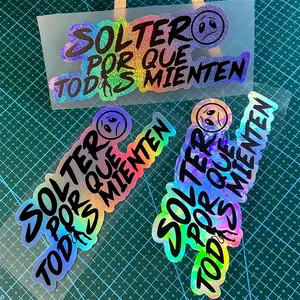 1PC SOLTER POR QUE TODAS MIENTEN Spanish Car Sticker, Waterproof Vinyl Decal, Sticker for Cars, Suitable for Car Windows, Trunk, Motorcycle Fuel Tank, Eye-catching Decoration