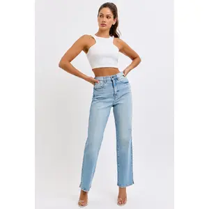 Mini-Slit Dad Jeans