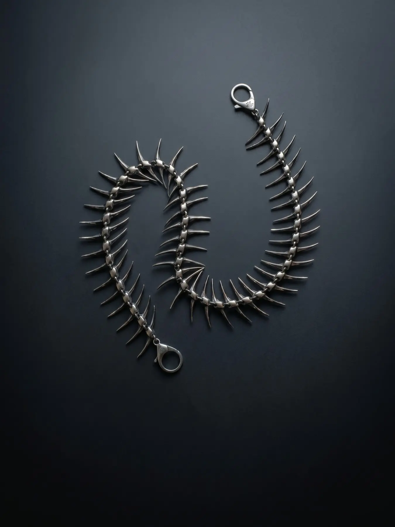 Dark Punk Spiked Waist Chain for Men Women, Unisex Design, Y2K Aesthetic Jeans Belt, Gothic Centipede Pants Chain, Hip Hop Streetwear Accessory