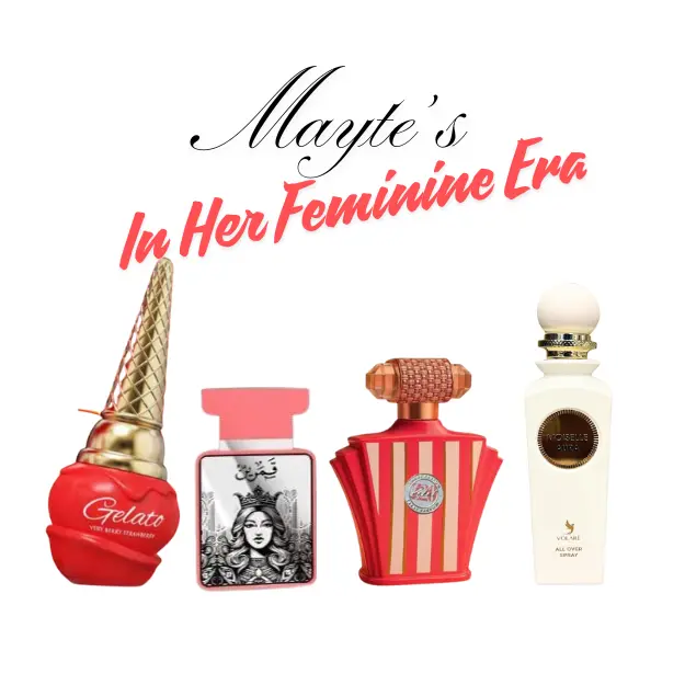 Mayte's In Her Feminine Era Bundle | Volare Moiselle Aura + Qamarain For Her + Amaran Very Berry + Zakat Z 20 | Eau De Parfum | Raspberry - Lychee & Mandarin