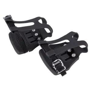 BV Bike Pedals Shimano SPD Compatible 9/16" with Toe Clips | BV-PD9
