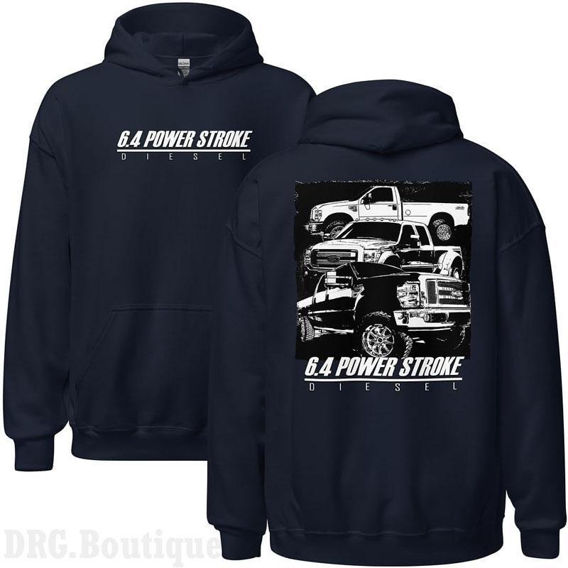 6.4 Power Stroke Diesel Hoodie Truck Graphic Hoodie Pickup Lover Hoodie Diesel Truck Enthusiast Gift Unisex Pullover Hoodie Casual Wear