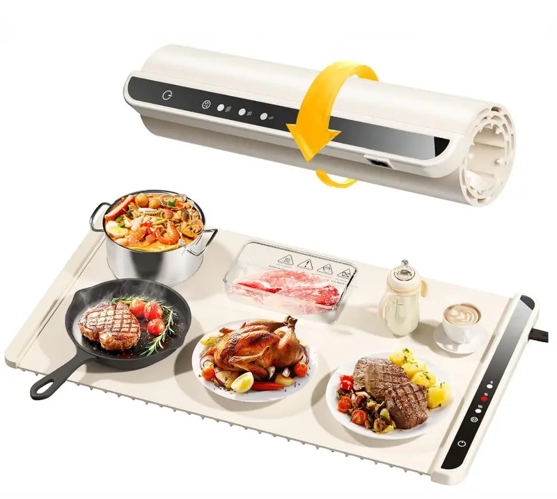 2026 Warming Mat for Food, Rapid Full-Surface Heating, Portable & Rollable Versatile Food Warmer for Countertop, Perfect for Gatherings, Parties &Everyday Use