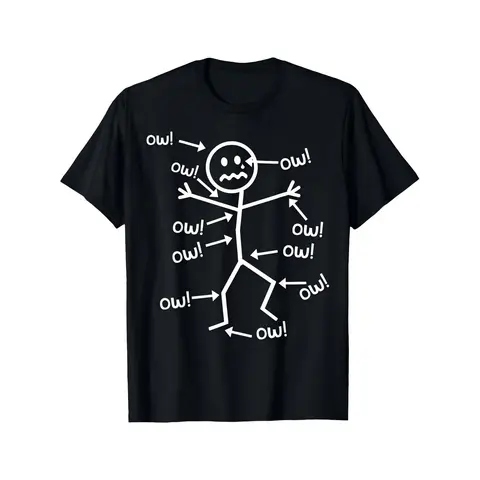 Women's Funny Graphic Print Pain Awareness Tee - Breathable Crew Neck Short-Sleeve Simple Tee, Durable Stitching, Machine-Washable, Easy Styling, Everyday All-Seasons Casual Streetwear Funny Shirt