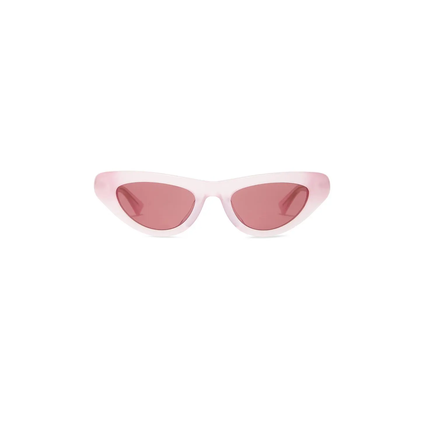 Bottega Veneta Cat Eye Sunglasses in Pink & Red