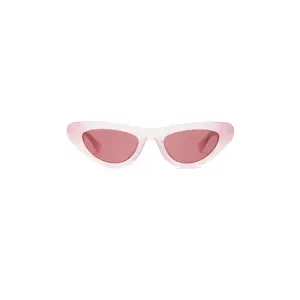 Bottega Veneta Cat Eye Sunglasses in Pink & Red
