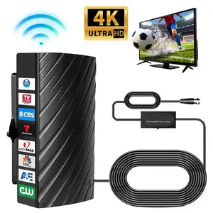 2026 TV Antenna Indoor,360° Omnidirectional Reception,Antennas for Smart TV with 360° Reception Amplifier Signal Booster,HD Antennas for Local Channels,300miles Long range,Stop Paying for Cable