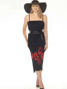 Popy Sundress Plaided Dress for Women's