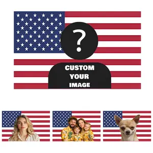 Double-sided Custom American Flag 5x8 Ft Personalized with Your Text & Photo for College Dorm Room, Indoor Wall Art, Unique Housewarming Gift, Aesthetic Room Decor