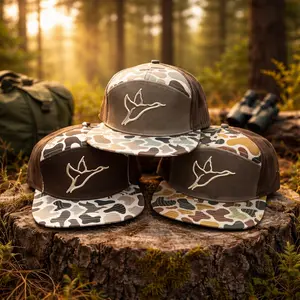 Front Lines 7 Panel Hat Icon Combat Waterfowl Hunting Cap Outdoor Camo Trucker Hat Gift for Hunters