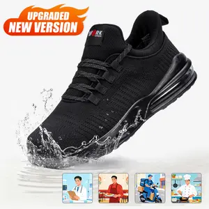 Non-Slip Work Shoes SRC Oil Resistant Breathable Mesh Comfort Chef Footwear Men's & Women's Versions Black Nurse Shoes Lightweight Girl Closed with Laces Anti Slip Waterproof