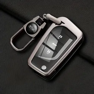 TOYOTA Car Key Fob Covers, Car Key Holder, Key Fob Protector for Various Model Series, Suitable for TOYOTA Yaris, Highlander, Auris, Avalon, SCION TC, Fortuner, Tundra, RAV4, Corolla, Avensis, Aygo, Camry Key Cases
