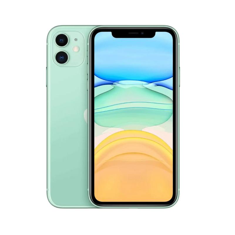 Refurbished iPhone 11 (Unlocked) - 6.1″ display, supports any carriers, excellent condition with 100% battery capacity, zero-mileage, like-new performance
