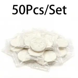 50 Pcs Compressed Towel Sheets, Disposable Portable Face Cloths, Dry Wet Use, Ideal for Travel, Camping, Home Use