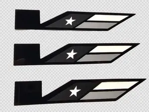 2016-2019 Cadillac CTSV-V3 Blackout Texas Emblems (Set of 3)