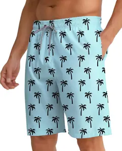 Men's Swim Trunks 9" Quick Dry Bathing Suit Swimming Board Shorts Mesh Lining Beach Shorts Swimwear