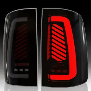 OKSIWA Tail Light Assembly Fit for 2009-2018 Dodge Ram 1500 2500 3500,Starting Animated Rear Light Assembly, Dynamic Turn Signal,Brake Light,Reverse Light Smoked