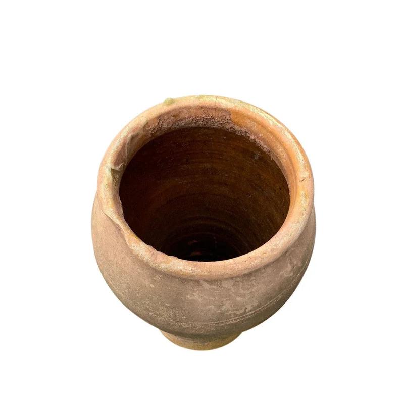 Antique Moroccan Terracotta Coastal Olive Jar-Small