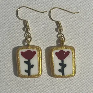 Tulip Block Earrings