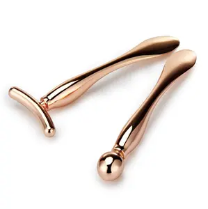 2PCS Metal Eye Cream Applicator Wand Stick, Massager Tool for Facial Massage, Reduce Puffiness