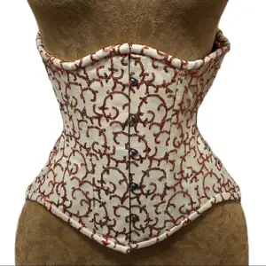 Orange Creamsicle Corset with Sequin Beaded Detailing | 22" Waist Goal | 11" Length Clothes Costume Fashion Fit Glam Piece Tops Womenswear Lace